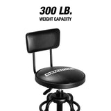 OEMTOOLS 25700 Double Ring Adjustable Stool With Backrest Additional Image 1