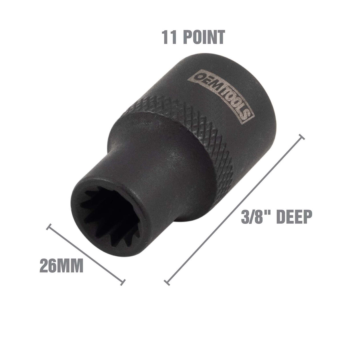 OEMTOOLS 35059 11 Point Brake Caliper Socket Additional Image 1