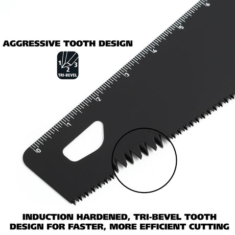 GreatNeck 74004 20 Inch Aggressive Tooth Handsaw w/ Aluminum Frame Composite Handle Additional Image 4