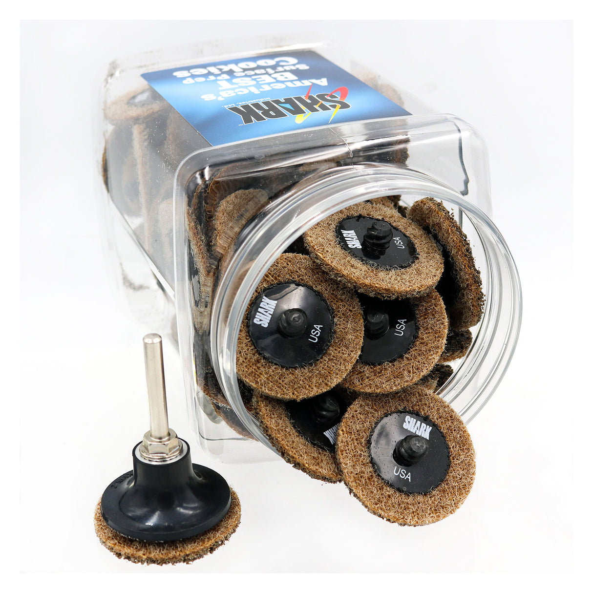 Shark Industries 13088 2in. Coarse Surface Preparation Discs Jar-50 Ct. Main Image