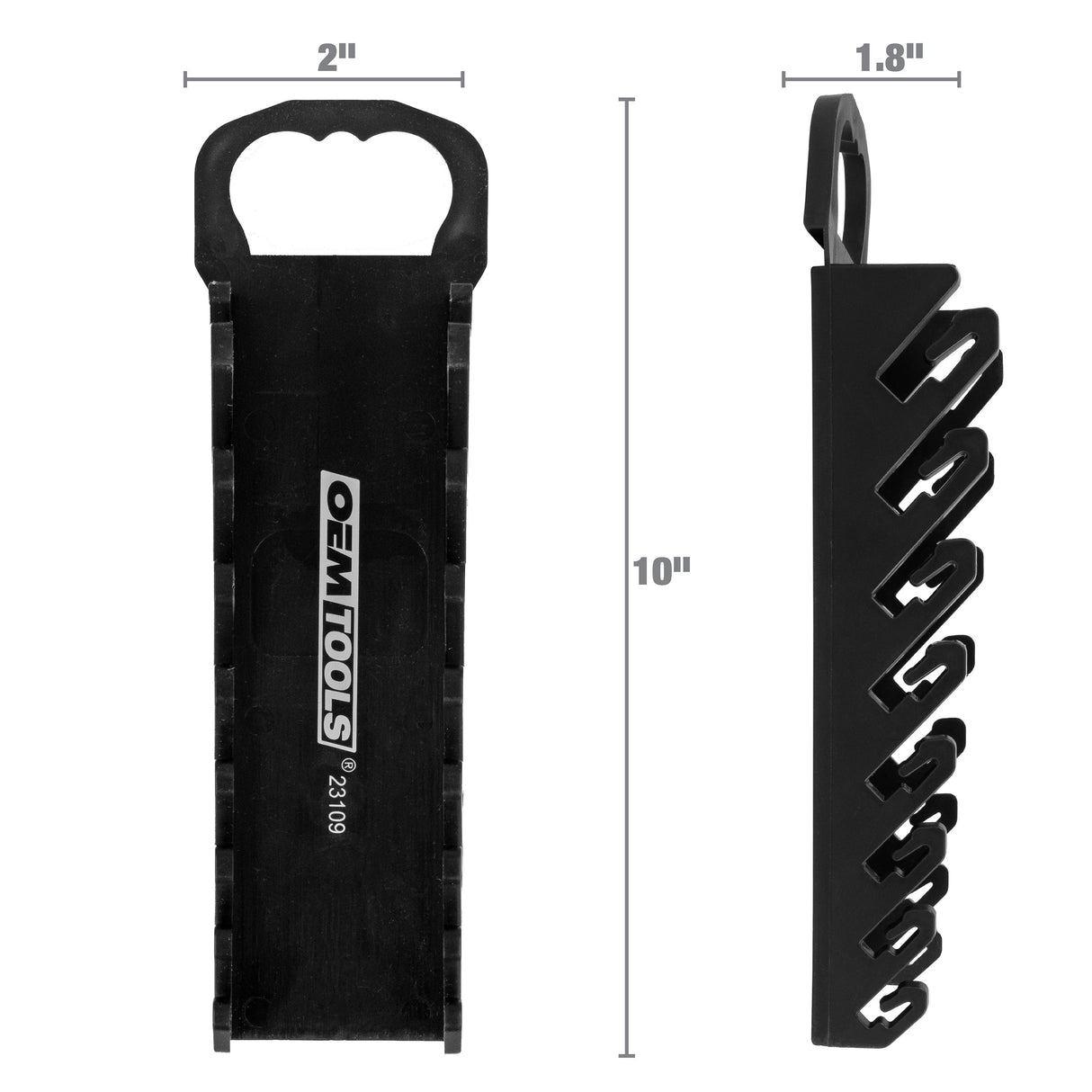 OEMTOOLS 23109 Stubby Wrench Organizer - Black Additional Image 2