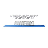 OEMTOOLS 22952 10 Piece 1/4in. Drive Socket Set (SAE) Additional Image 2