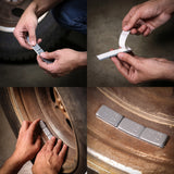OEMTOOLS 23214 1.00 oz. Low Profile Steel Adhesive Wheel Weights, 16 Strips of 7, 112 Pieces Per Box Additional Image 7