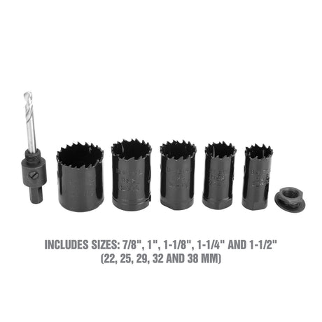 OEMTOOLS 24378 6 Piece Bi-Metal Hole Saw Set Additional Image 4