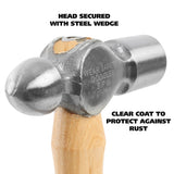 GreatNeck BP16 Ball Peen Hammer (16 Oz.) with Hickory Handle Additional Image 2