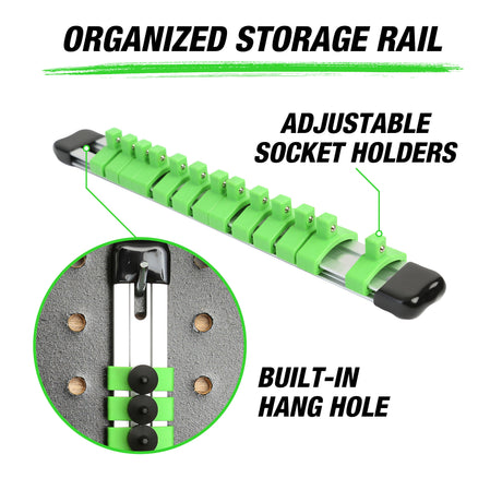 OEMTOOLS 24293 13 Piece 1/4in. Drive Stubby Star Socket Driver Set Additional Image 5