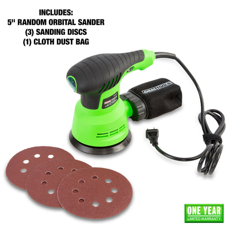 OEMTOOLS 24671 5 Inch Random Orbital Sander Additional Image 1