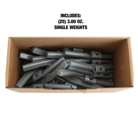 OEMTOOLS 23302 3.0 Oz. AL Style Steel Wheel Weigh t - 1 Box of 25 Additional Image 4