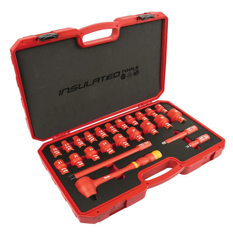 Titan 68100 19 Pc. 3/8 in. Dr. VDE Insulated Socket Set Main Image