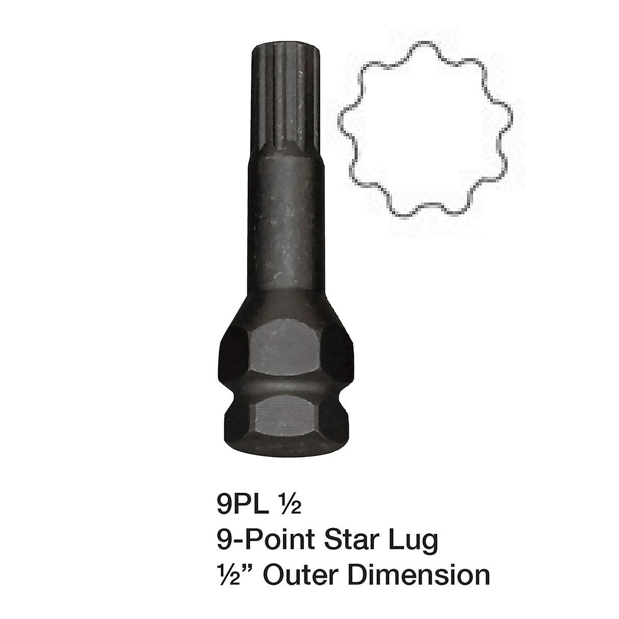 OEMTOOLS 9PL 1/2in. 9 Pt. Star Main Image