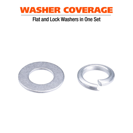 GreatNeck 68221 520-Piece Flat and Lock Washer Assortment Additional Image 1