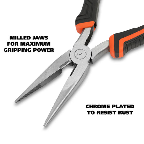 GreatNeck LN8C Long Nose Pliers (8 Inch) Additional Image 2