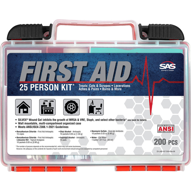 SAS Safety 6025-025 25-Person First Aid Kit Main Image