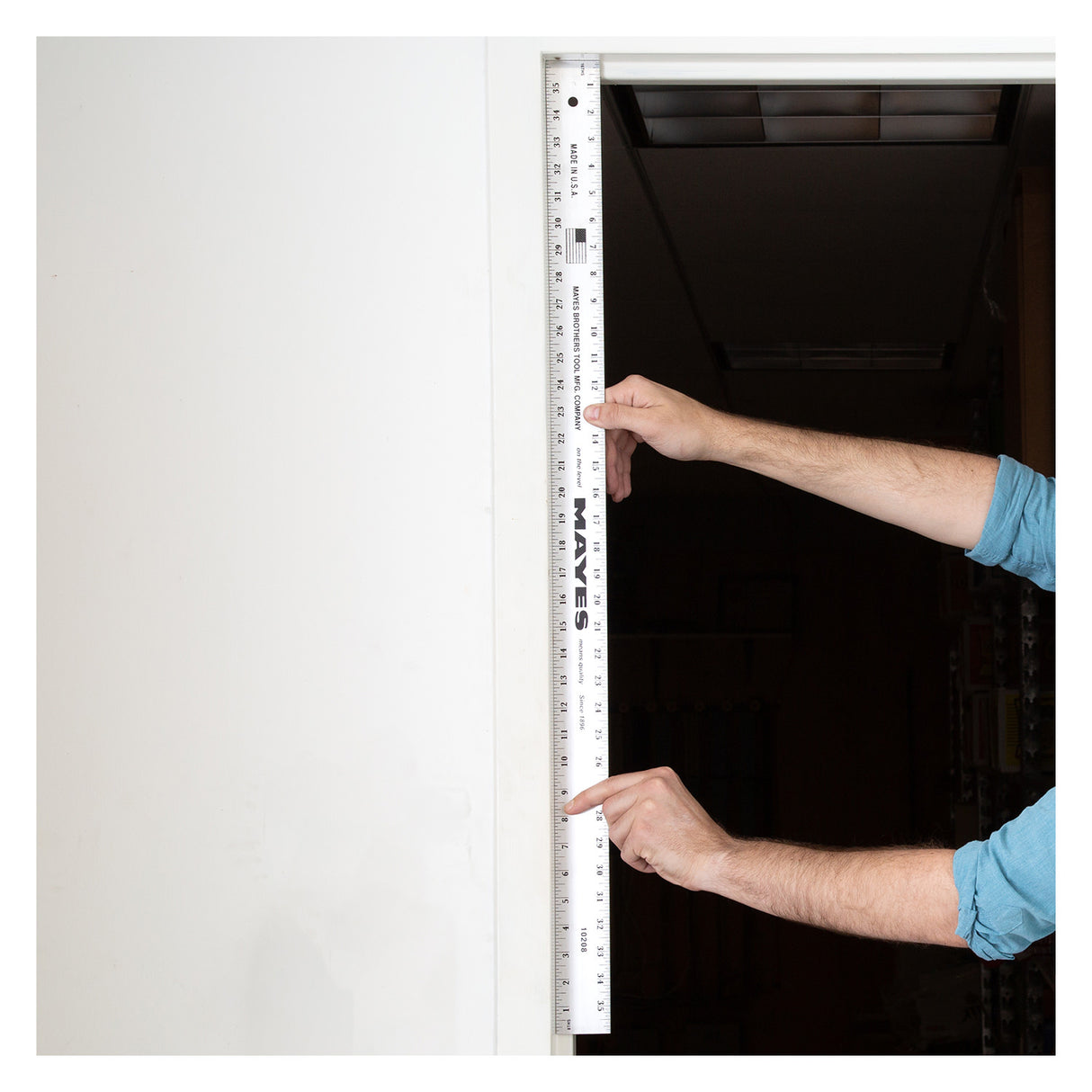Mayes 10208 Aluminum Straight Edge Ruler (36 x 2 Inch) Additional Image 6