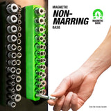 OEMTOOLS 22488 6 Pack Set Metric and SAE Magnetic Socket Tray Set - Black and Green Additional Image 7