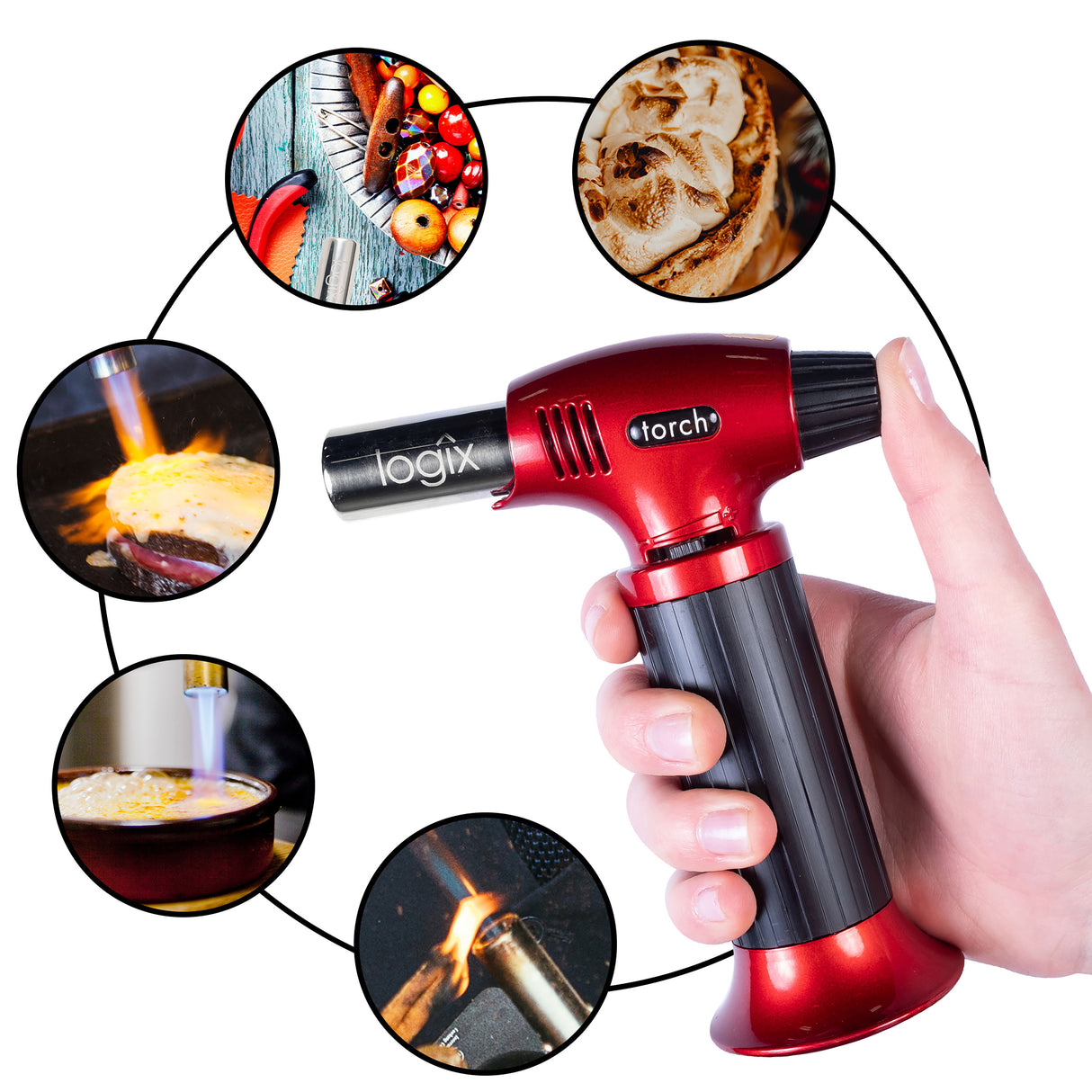 Logix 20911 Butane Torch (Red) Additional Image 1
