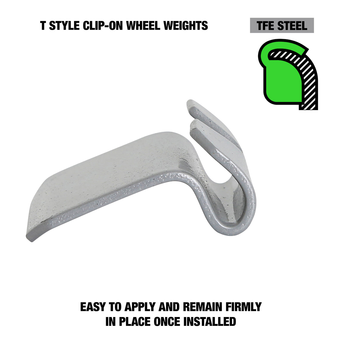 OEMTOOLS 23238 0.25 Oz. T Style Steel Wheel Weight - 1 Box of 25 Additional Image 2