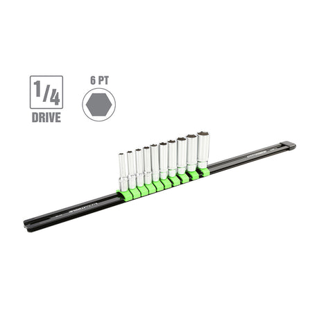 OEMTOOLS 22953 10-Piece 1/4in. Drive Deep Socket (SAE) Additional Image 1