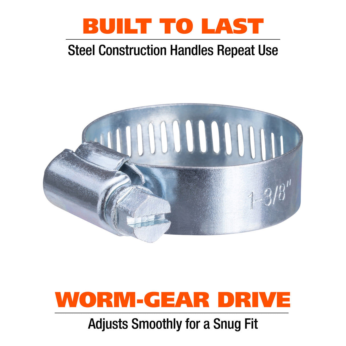 GreatNeck 68228 40-Piece Steel Hose Clamp Assortment Additional Image 3