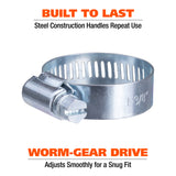 GreatNeck 68228 40-Piece Steel Hose Clamp Assortment Additional Image 3