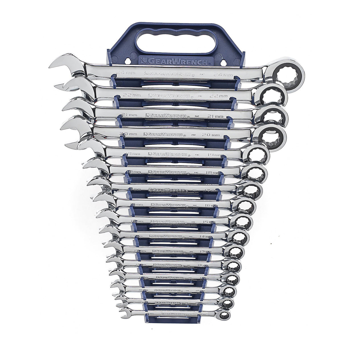 GearWrench 9416 16 Pc 12 Pt Ratcheting Combination Wrench Set - Metric Main Image
