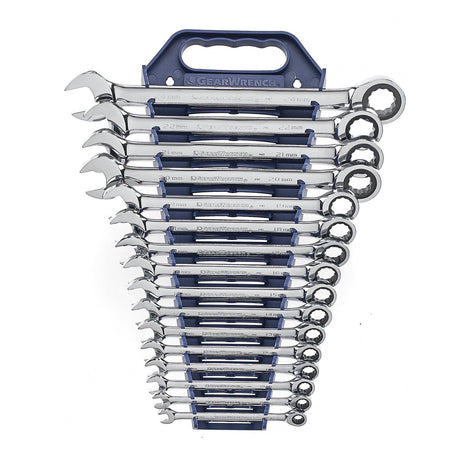 GearWrench 9416 16 Pc 12 Pt Ratcheting Combination Wrench Set - Metric Main Image