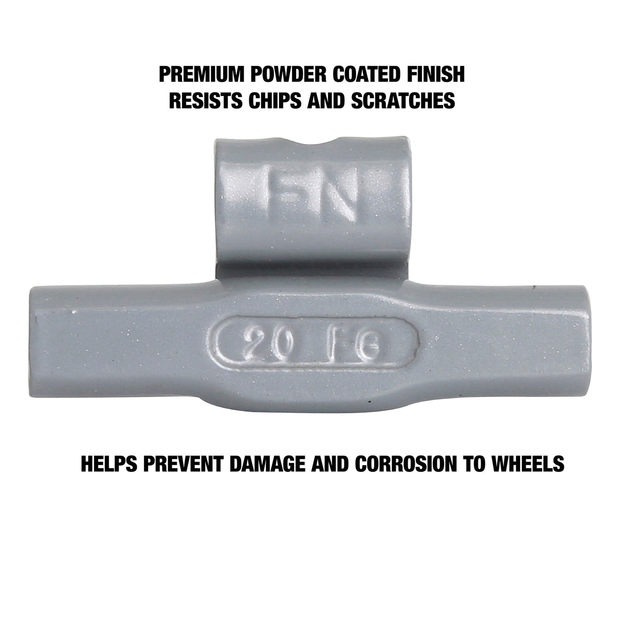 OEMTOOLS 23265 20 gm. FN Style Steel Wheel Weight - 1 Box of 25 Additional Image 3