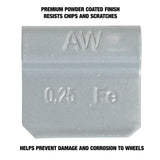 OEMTOOLS 23222 0.25 Oz. AL Style Steel Wheel Weight - 1 Box of 25 Additional Image 3