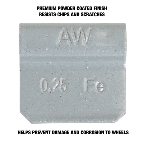 OEMTOOLS 23222 0.25 Oz. AL Style Steel Wheel Weight - 1 Box of 25 Additional Image 3