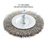 OEMTOOLS 26069 3in. Fine Wire Wheel Brush Additional Image 1