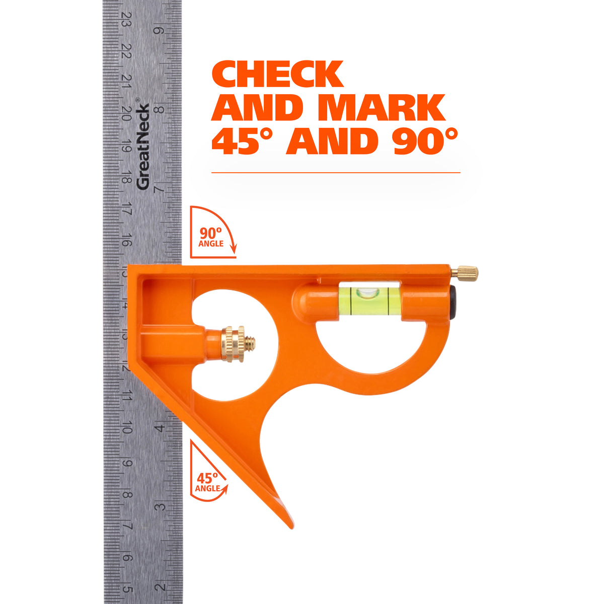 GreatNeck 75106 16in. Combination Square Additional Image 3