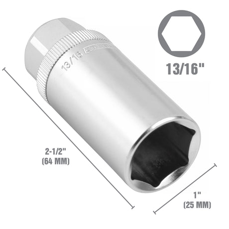 OEMTOOLS 22883 13/16 Inch 3/8in. Drive Magnetic Spark Plug Socket Additional Image 1