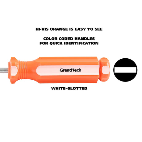 GreatNeck 73001 1/8 x 2.5 Inch Slotted Round Shank Screwdriver Additional Image 4
