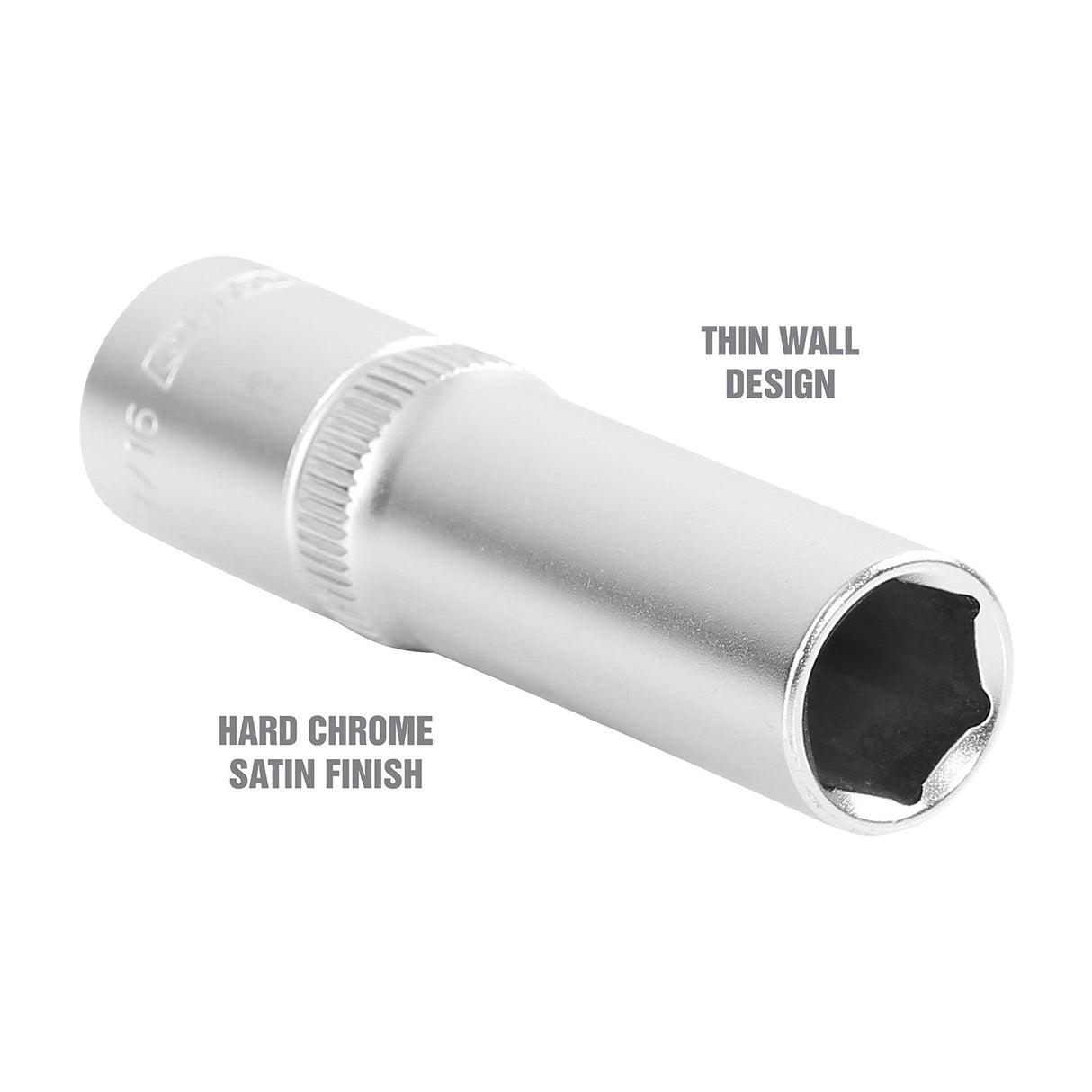 OEMTOOLS 22343 3/8 Inch Drive Deep Wall Socket (7/16 Inch) Additional Image 2