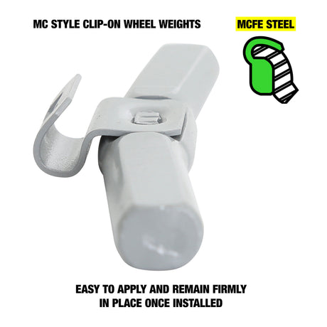 OEMTOOLS 23262 2.75 oz. MC Style Steel Wheel Weight - 1 Box of 25 Additional Image 2