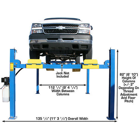 Atlas Equipment 412 12,000 Lb. Commercial Grade  4-Post Lift Additional Image 6