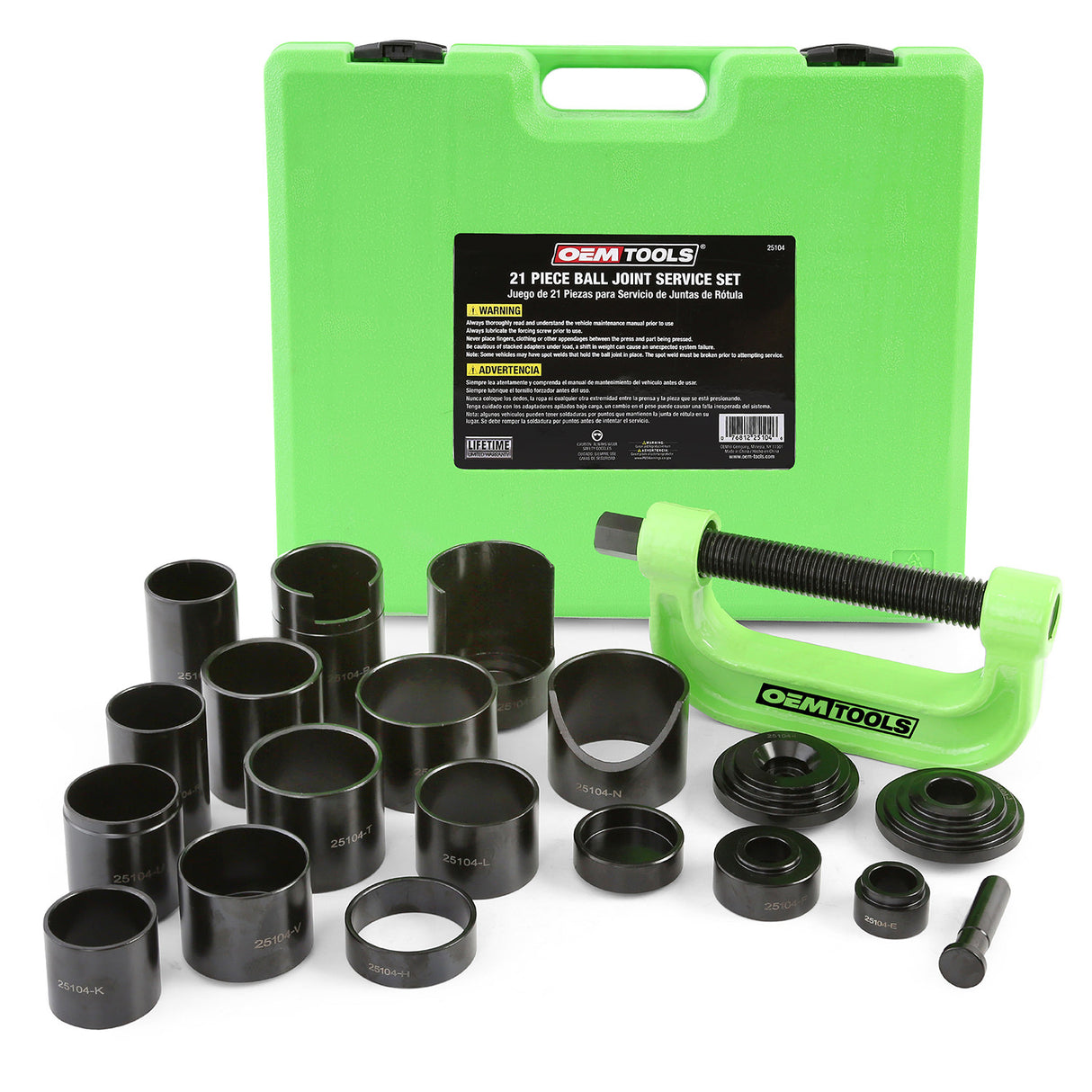 OEMTOOLS 25104 21 Piece Master Ball Joint Press Kit Main Image