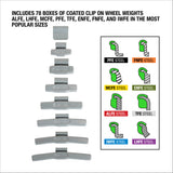 OEMTOOLS 68954A Complete Wheel Weight Kit, Weights Only Additional Image 1