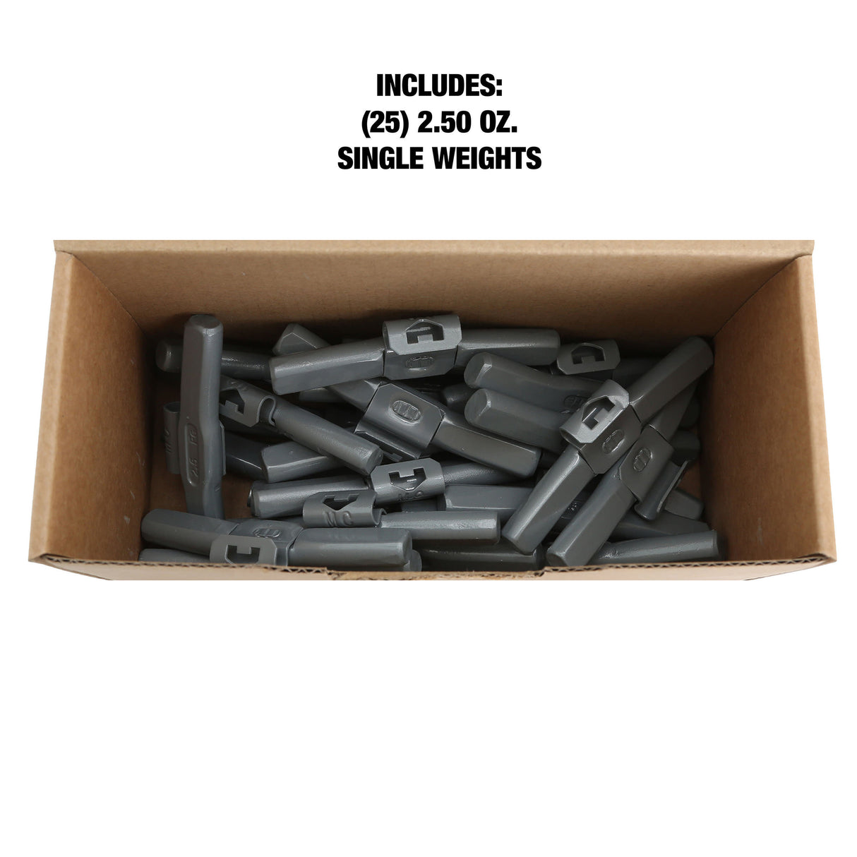 OEMTOOLS 23260 2.50 Oz. MC Style Steel Wheel Weight - 1 Box of 25 Additional Image 4