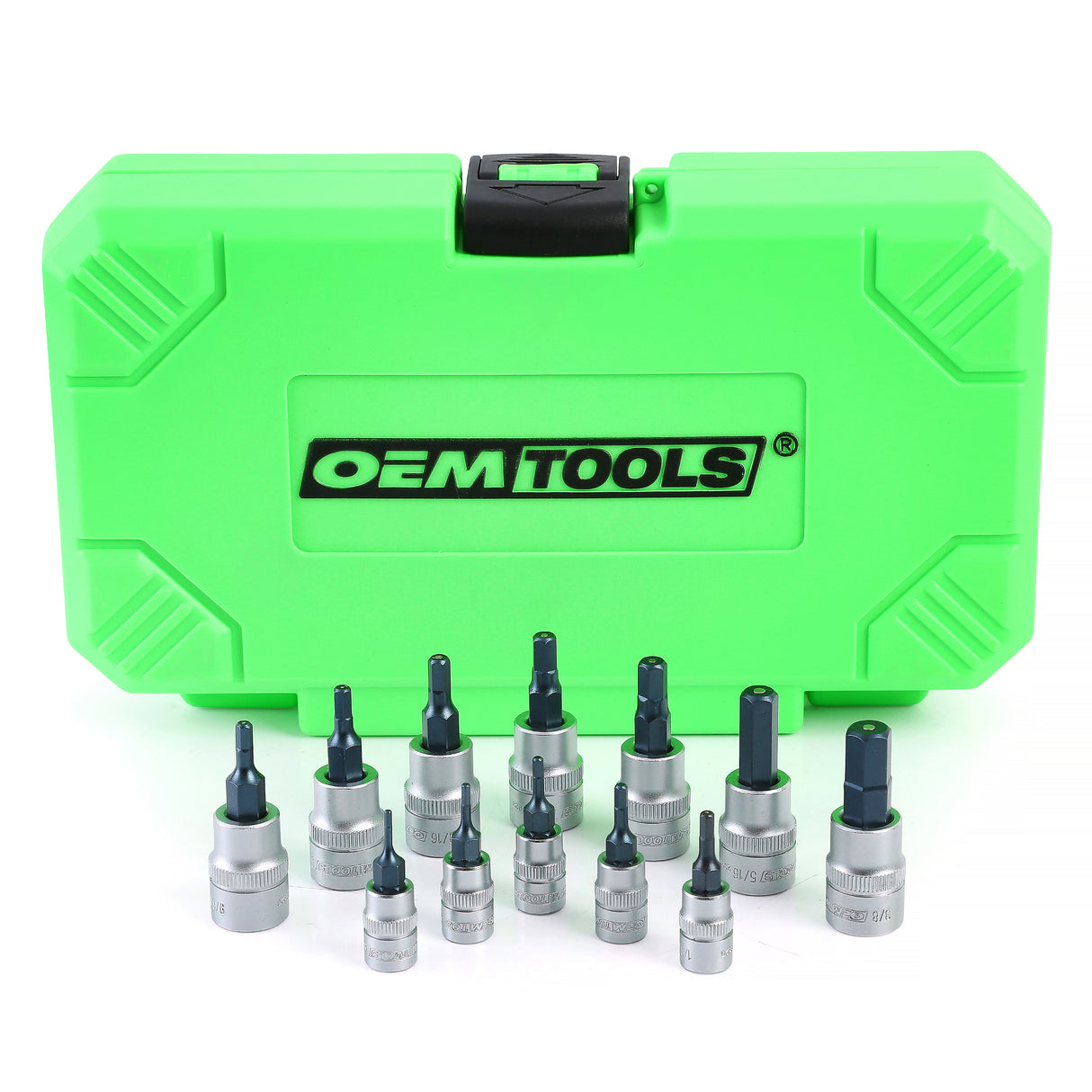 OEMTOOLS 23900 12 Piece SAE Magnetic Hex Bit Socket Set Main Image