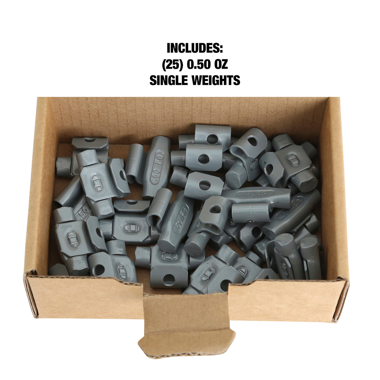 OEMTOOLS 23241 0.50 Oz. T Style Steel Wheel Weight - 1 Box of 25 Additional Image 4