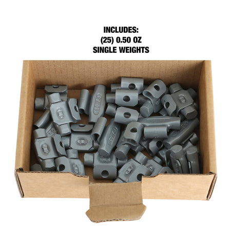 OEMTOOLS 23241 0.50 Oz. T Style Steel Wheel Weight - 1 Box of 25 Additional Image 4