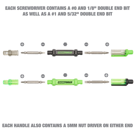 OEMTOOLS 22536 6 Way Pen Screwdriver - 2 Pack Additional Image 4