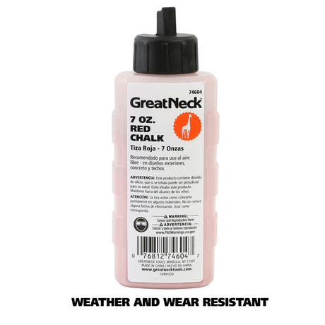 GreatNeck 74604 Red Chalk - 7 Oz Additional Image 2