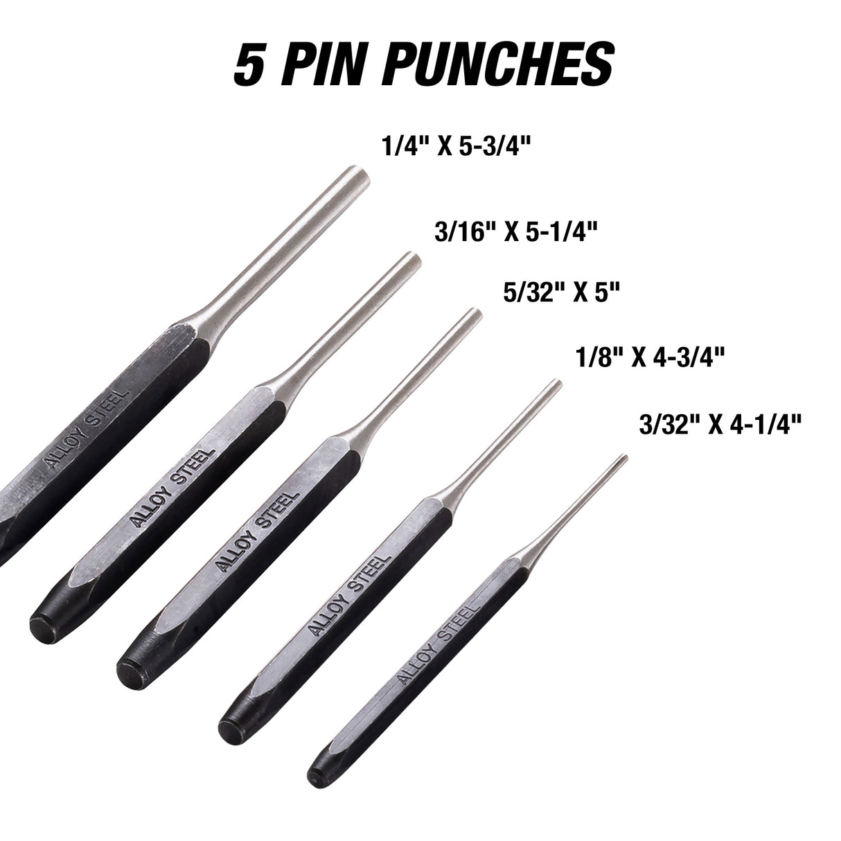 OEMTOOLS 25515 16 Piece Punch and Chisel Set Additional Image 3