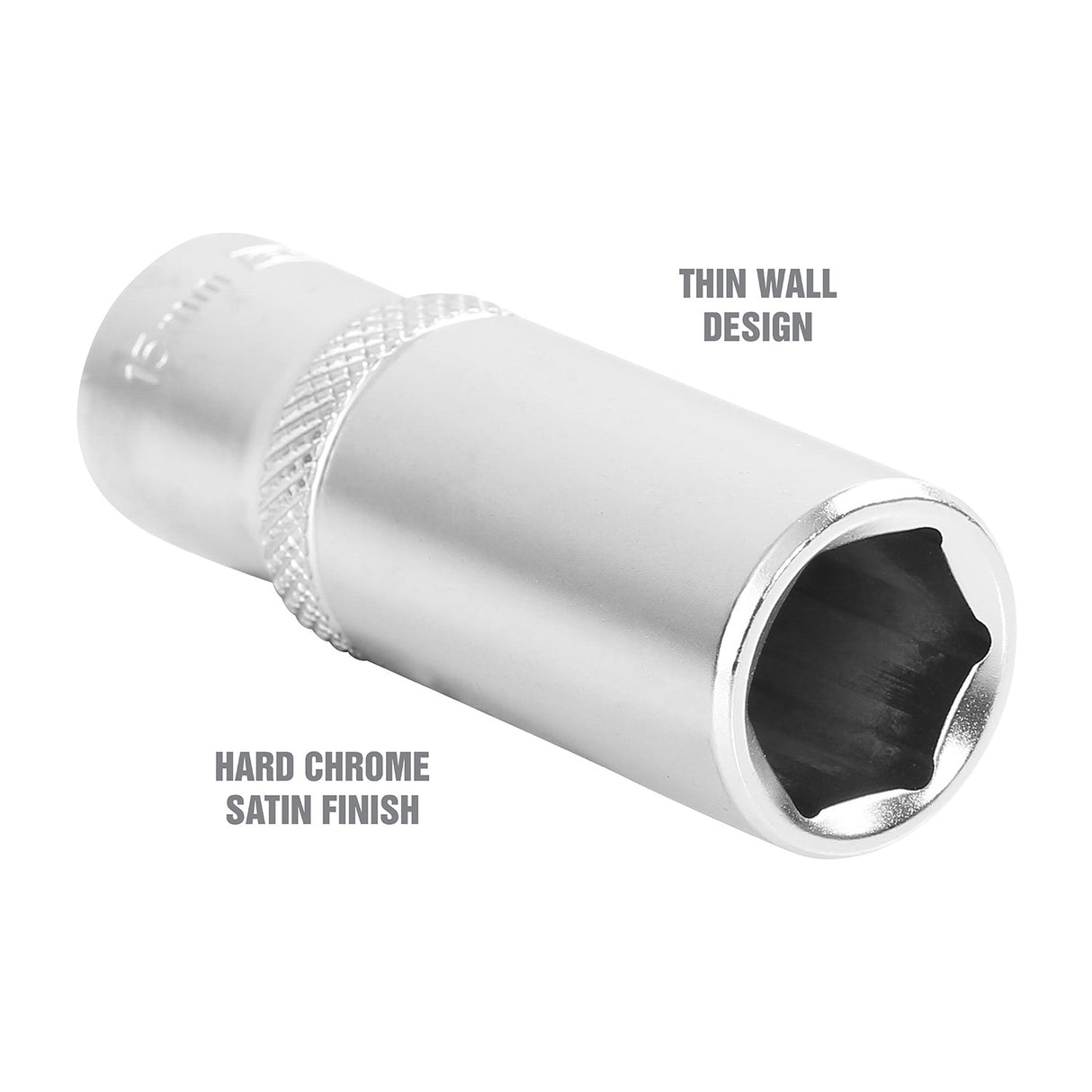 OEMTOOLS 22329 15 mm 3/8 Inch Drive Deep Socket Additional Image 2