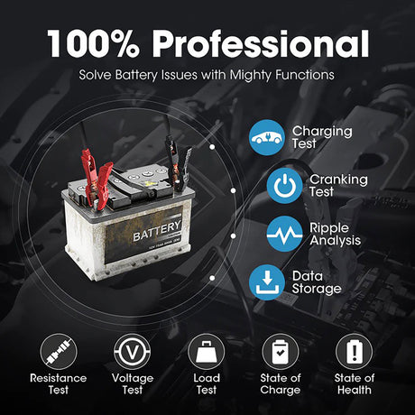 Topdon BT200 Battery, Charging System, and Cranking System Analyzer Additional Image 5