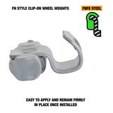 OEMTOOLS 23242 15 gm. FN Style Steel Wheel Weight - 1 Box of 25 Additional Image 2