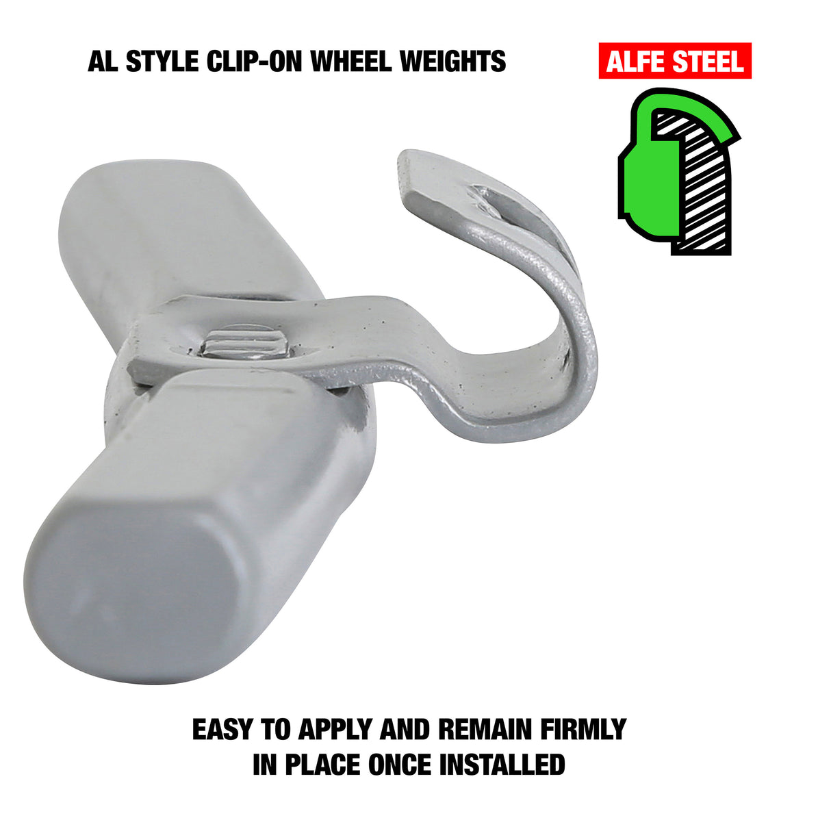 OEMTOOLS 23250 2.0 Oz. AL Style Steel Wheel Weight - 1 Box of 25 Additional Image 2