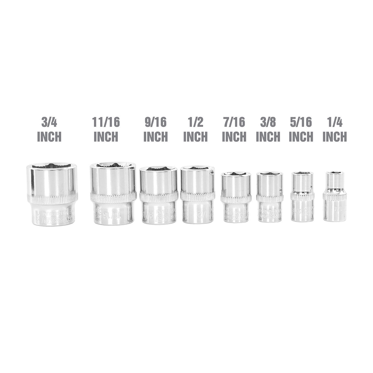 OEMTOOLS 25446 3/8in. Drive Super Grip Socket Set- SAE Additional Image 2